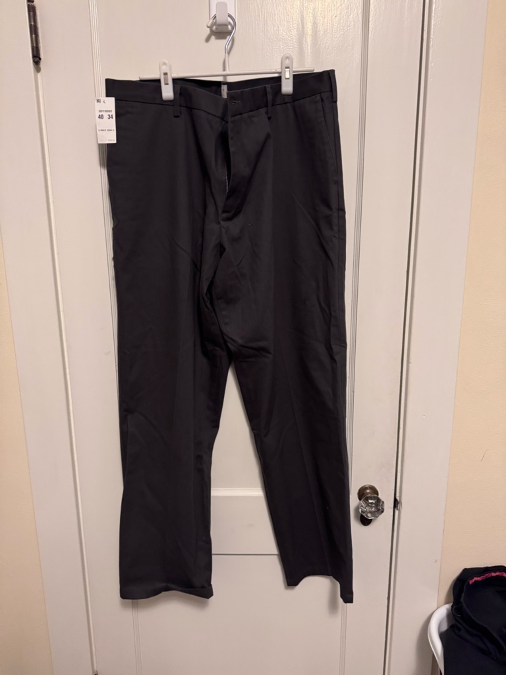 Dockers Men's charcoal Classic Straight Dress Pants 40x34